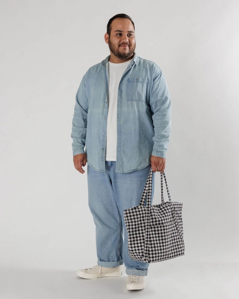 Bolso Tote Baggu Cloud Negras Blancas | 947653-KPF
