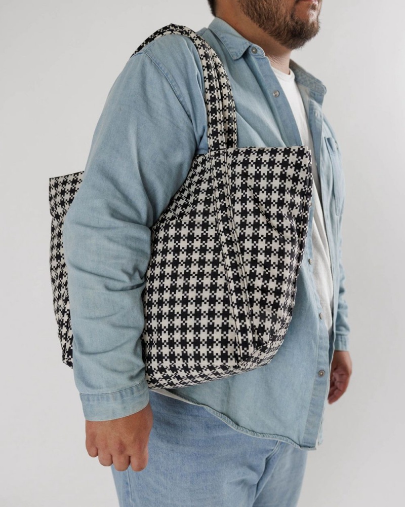 Bolso Tote Baggu Cloud Negras Blancas | 947653-KPF