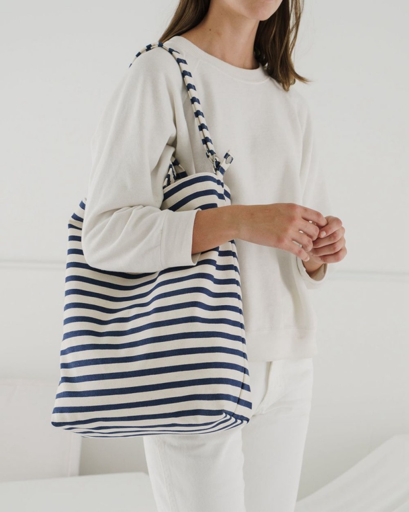 Bolso Tote Baggu Duck Azul Marino Blancas | 615780-EOG