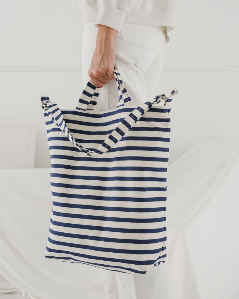 Bolso Tote Baggu Duck Azul Marino Blancas | 615780-EOG