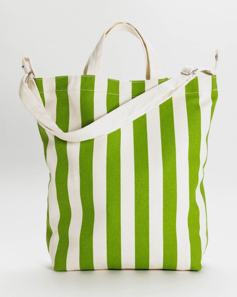 Bolso Tote Baggu Duck Verde Blancas | 190763-CDY