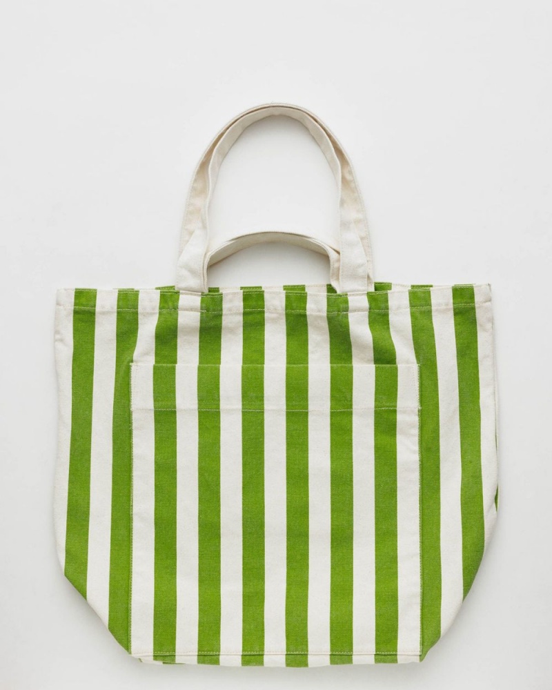 Bolso Tote Baggu Giant Pocket Verde Blancas | 385620-BWY