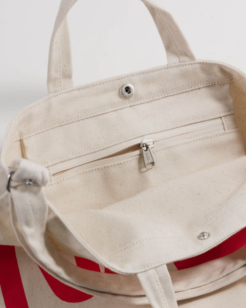 Bolso Tote Baggu Horizontal Duck Beige | 351827-ADV