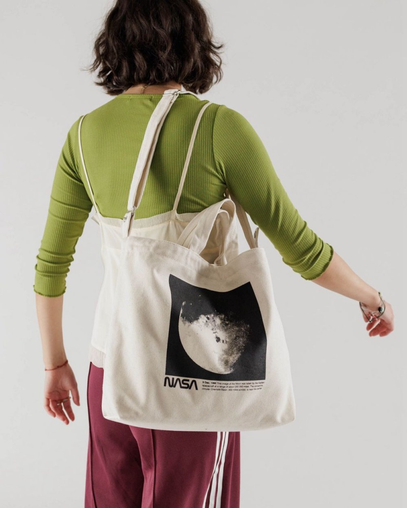 Bolso Tote Baggu Horizontal Duck Beige | 631752-PQF
