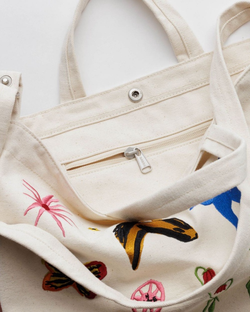 Bolso Tote Baggu Horizontal Duck Blancas | 486295-NWH