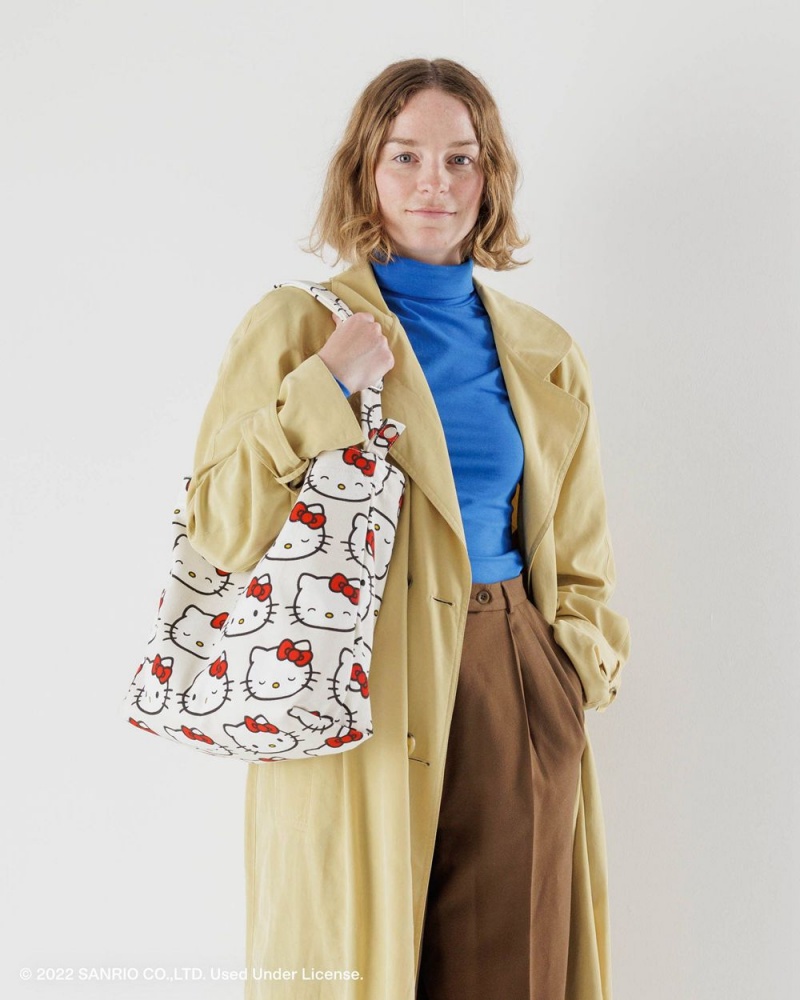 Bolso Tote Baggu Horizontal Duck Blancas | 157496-NFU