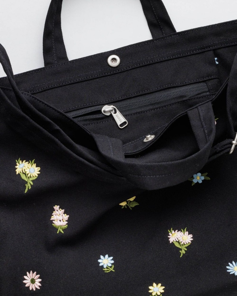 Bolso Tote Baggu Horizontal Duck Negras | 473085-ZFQ
