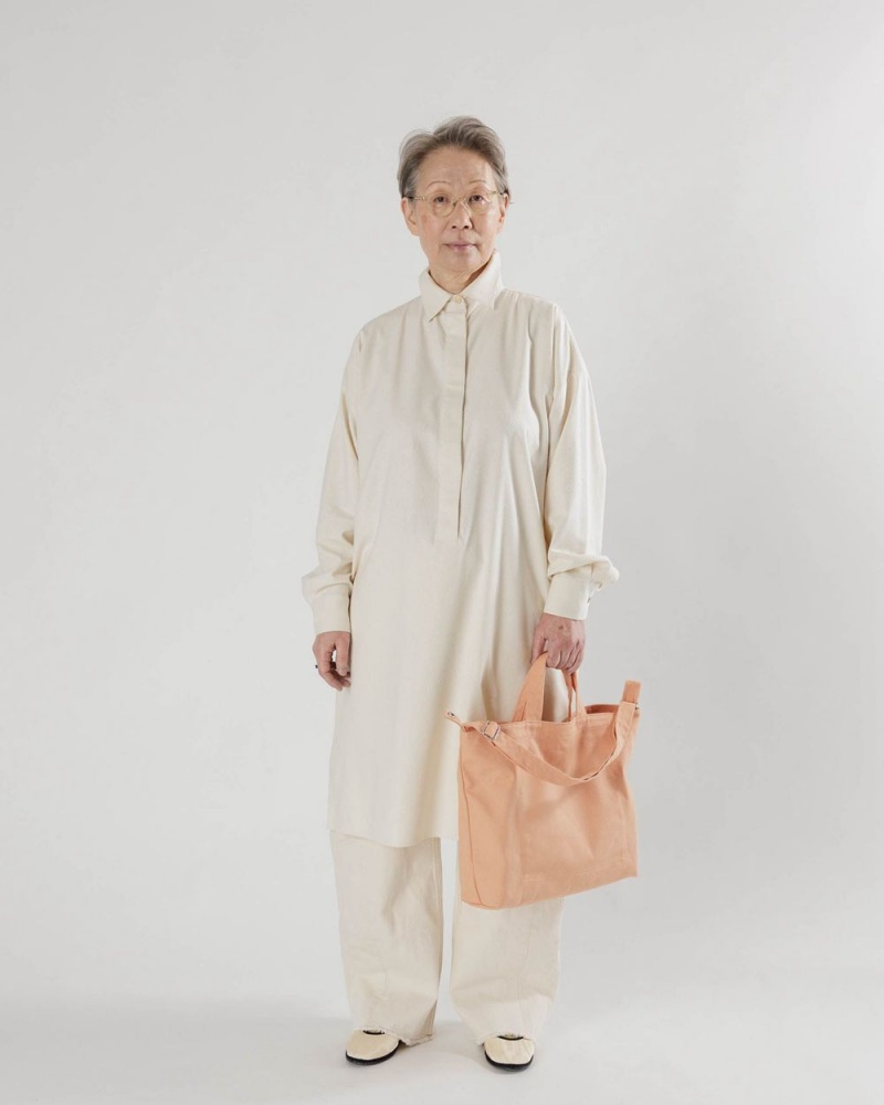 Bolso Tote Baggu Horizontal Zip Duck Beige | 365917-FSP