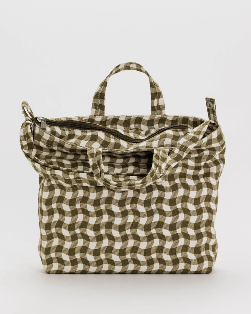 Bolso Tote Baggu Horizontal Zip Duck Marrones | 219674-LRK
