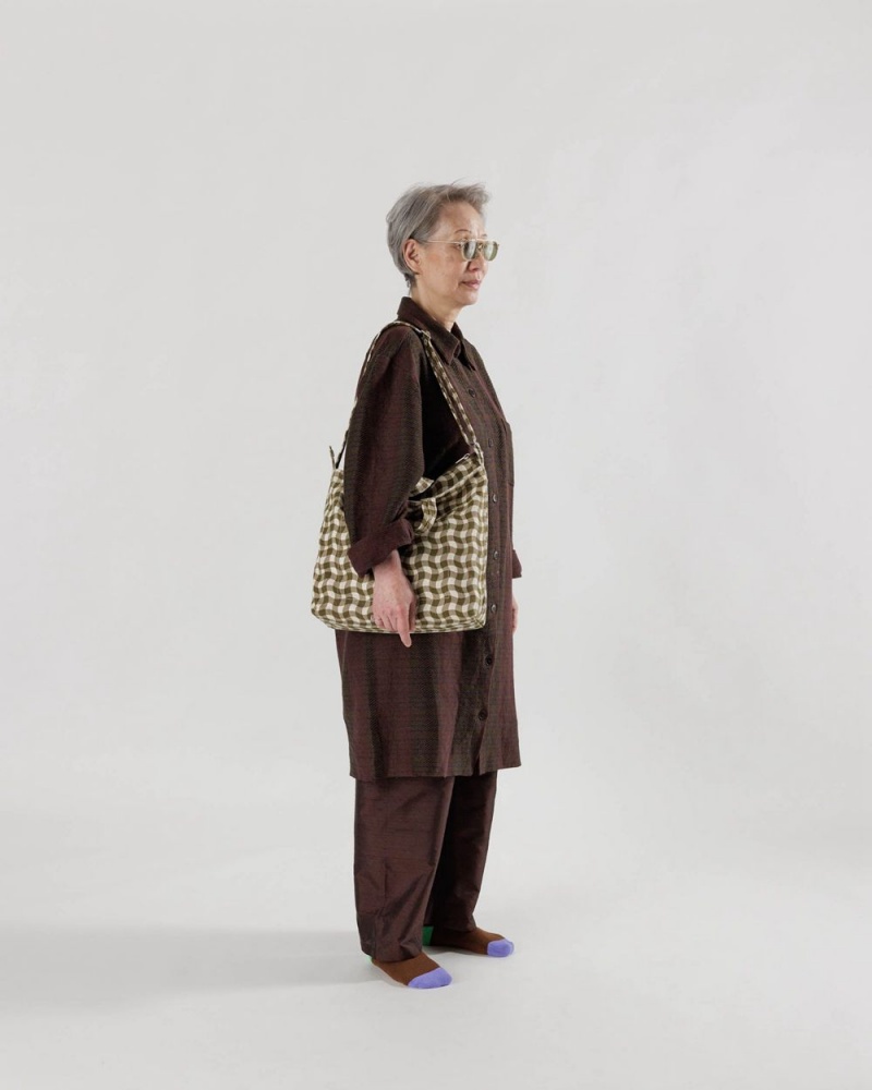 Bolso Tote Baggu Horizontal Zip Duck Marrones | 219674-LRK