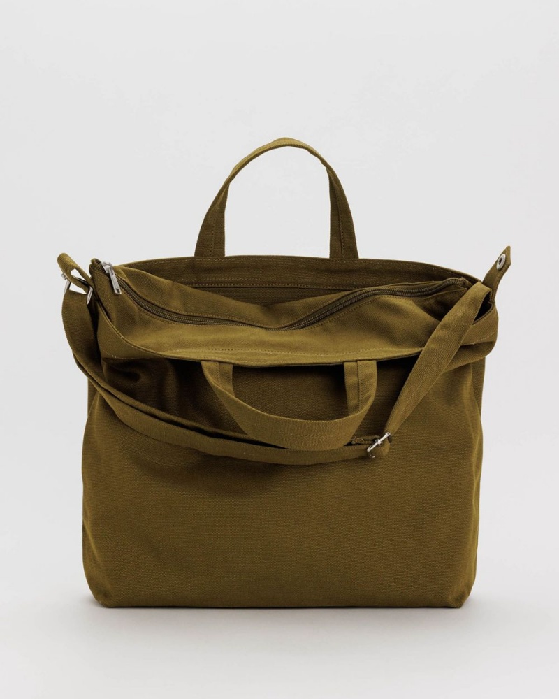 Bolso Tote Baggu Horizontal Zip Duck Verde Oliva | 591364-CMB