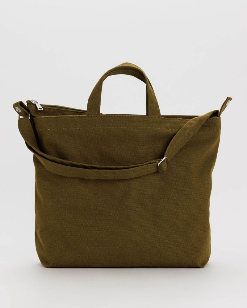 Bolso Tote Baggu Horizontal Zip Duck Verde Oliva | 591364-CMB
