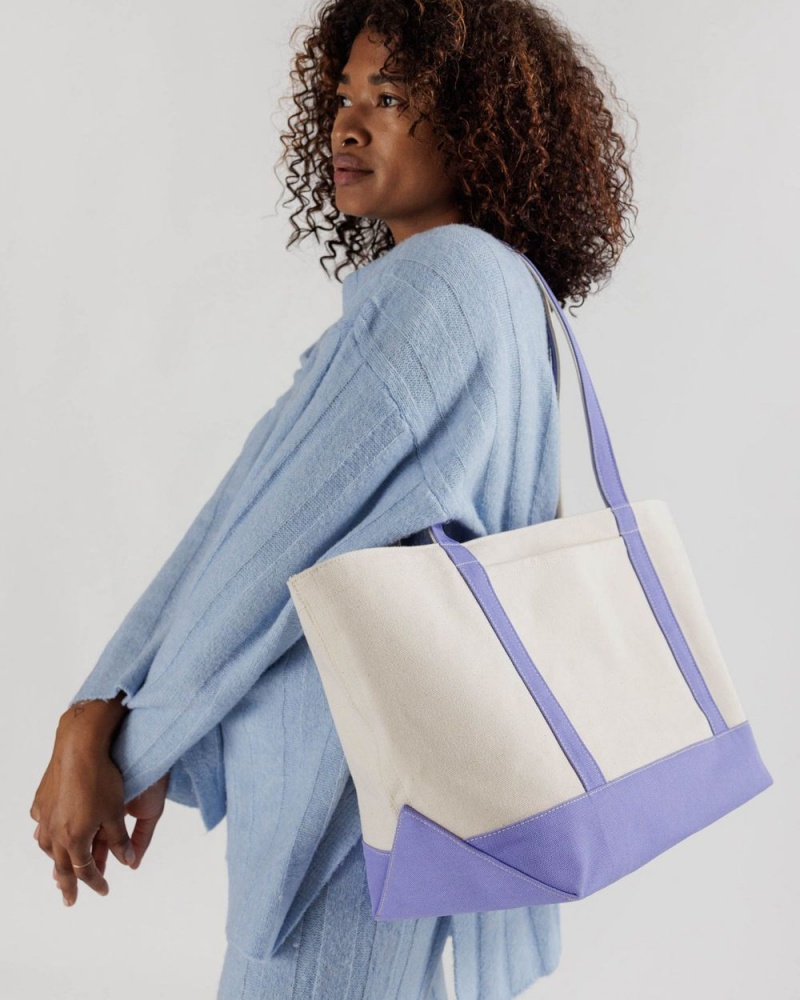Bolso Tote Baggu Medium Heavyweight Lona Azules | 086142-KUR