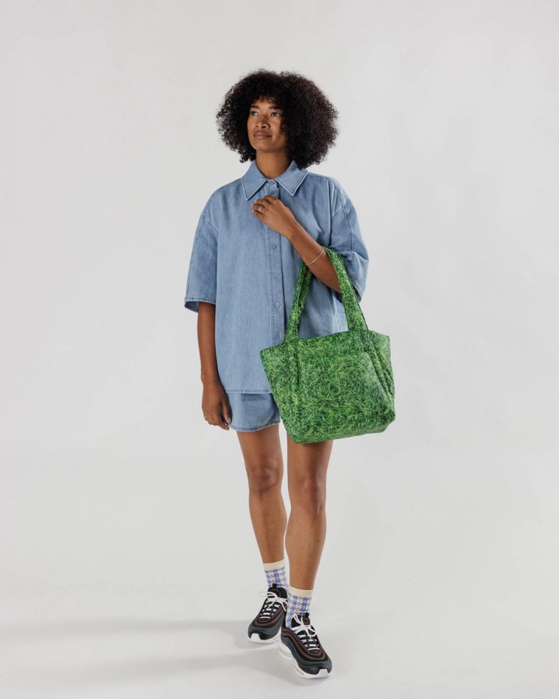 Bolso Tote Baggu Puffy Mini Verde | 251480-EJF
