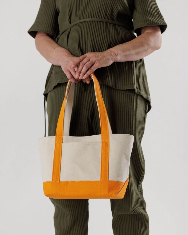 Bolso Tote Baggu Small Heavyweight Lona Naranjas | 018369-MYT