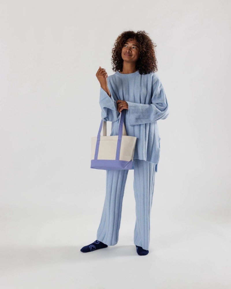 Bolso Tote Baggu Small Heavyweight Lona Azules | 278095-YXI