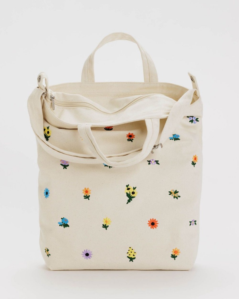 Bolso Tote Baggu Zip Duck Blancas | 305279-FKQ