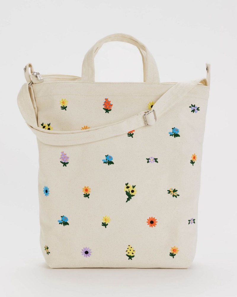 Bolso Tote Baggu Zip Duck Blancas | 305279-FKQ