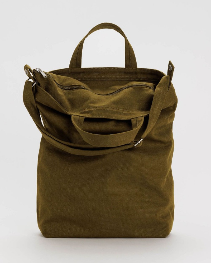 Bolso Tote Baggu Zip Duck Verde Oliva | 046351-TJI