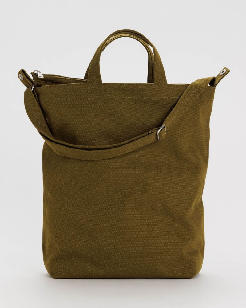 Bolso Tote Baggu Zip Duck Verde Oliva | 046351-TJI