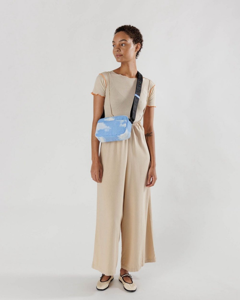 Bolsos Cruzados Baggu Camera Azules Blancas | 537281-XUD