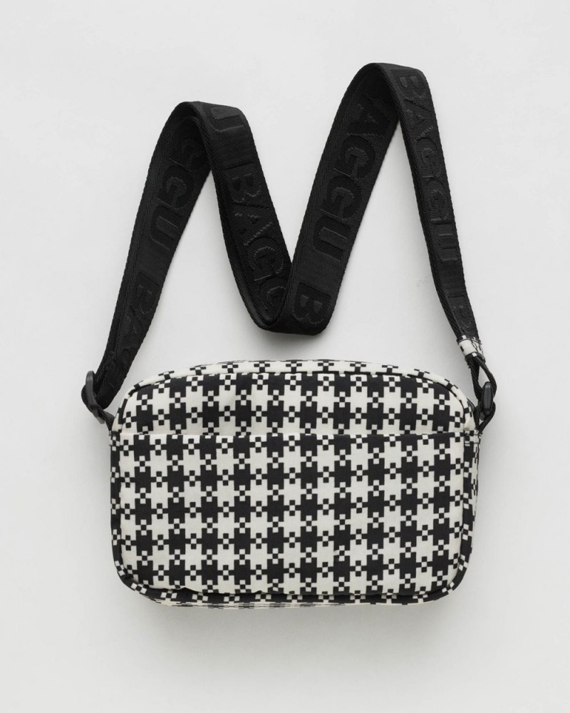 Bolsos Cruzados Baggu Camera Negras Blancas | 540687-CVZ