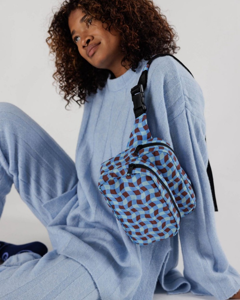 Bolsos Cruzados Baggu Fanny Pack Azules | 013692-UDL