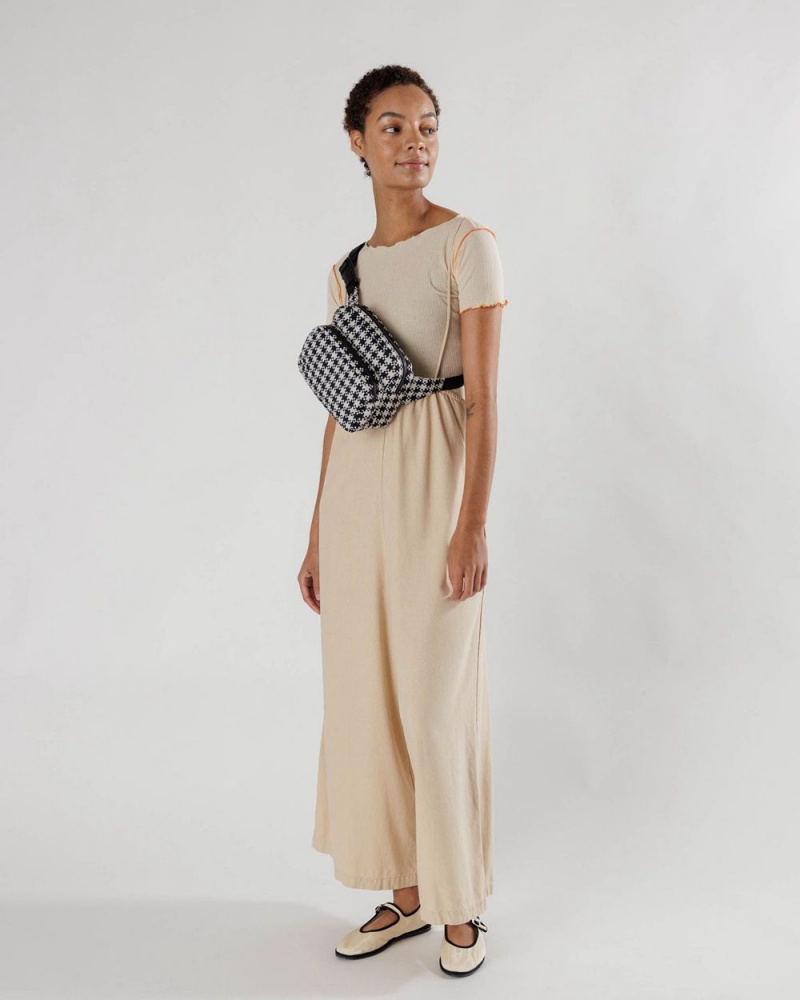 Bolsos Cruzados Baggu Fanny Pack Negras Blancas | 915743-AVB