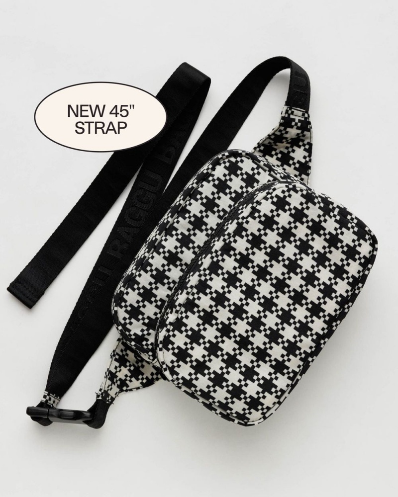 Bolsos Cruzados Baggu Fanny Pack Negras Blancas | 915743-AVB