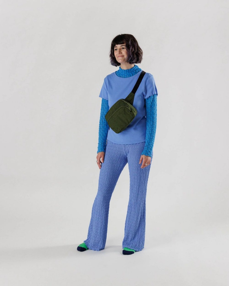 Bolsos Cruzados Baggu Fanny Pack Verde Oliva | 279581-WCM