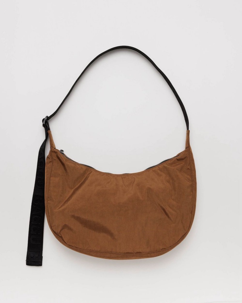 Bolsos Cruzados Baggu Medium Nylon Crescent Marrones | 917623-UVO