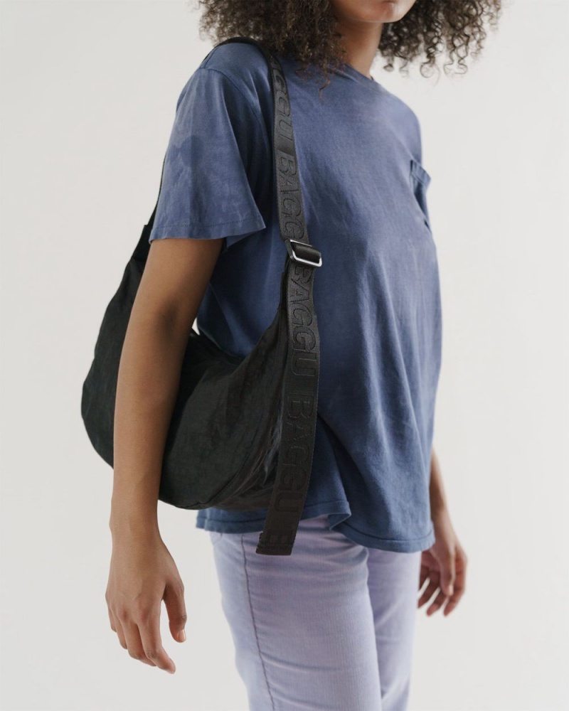 Bolsos Cruzados Baggu Medium Nylon Crescent Negras | 937685-ZEH