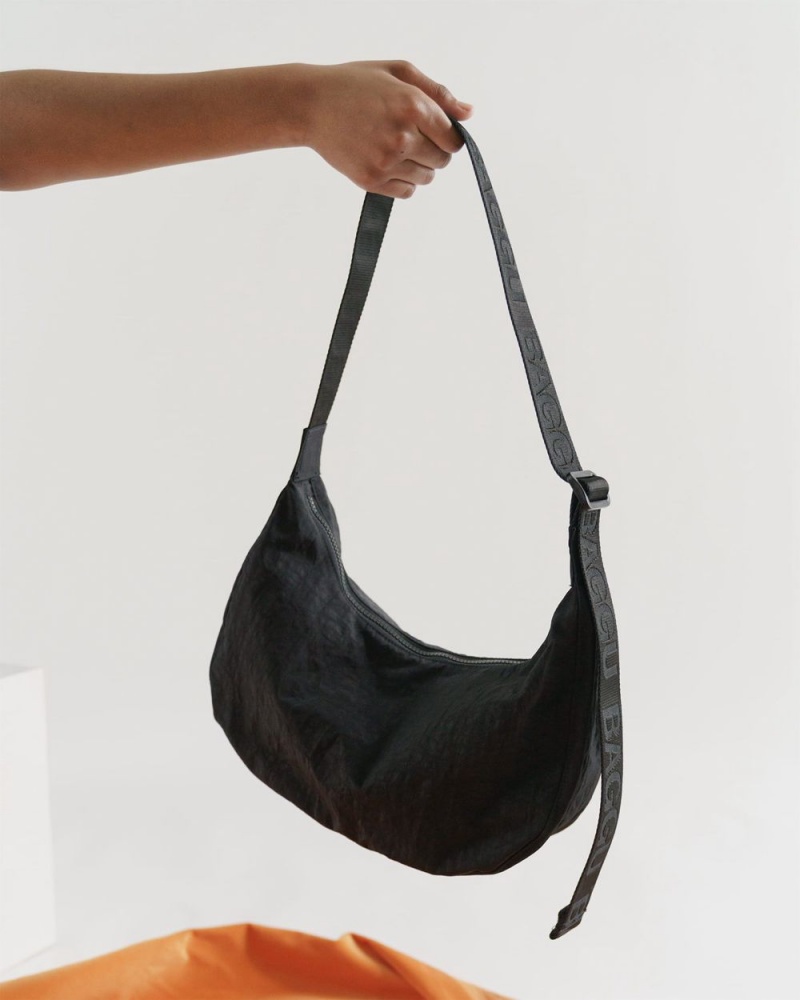 Bolsos Cruzados Baggu Medium Nylon Crescent Negras | 937685-ZEH
