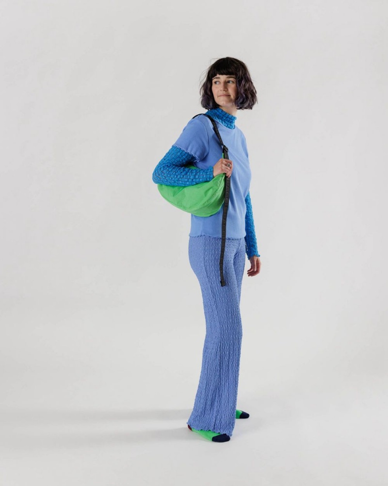 Bolsos Cruzados Baggu Medium Nylon Crescent Verde | 459672-CPX