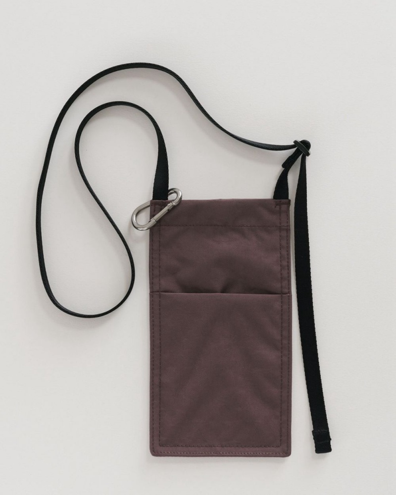 Bolsos Cruzados Baggu Phone Sling Marrones | 204671-DOT