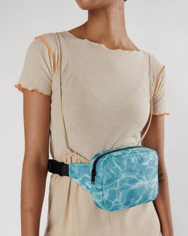 Bolsos Cruzados Baggu Puffy Fanny Pack Azules | 328915-AFE