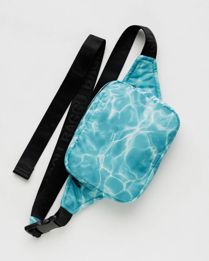 Bolsos Cruzados Baggu Puffy Fanny Pack Azules | 328915-AFE