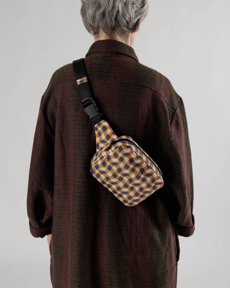 Bolsos Cruzados Baggu Puffy Fanny Pack Marrones | 740135-FYG