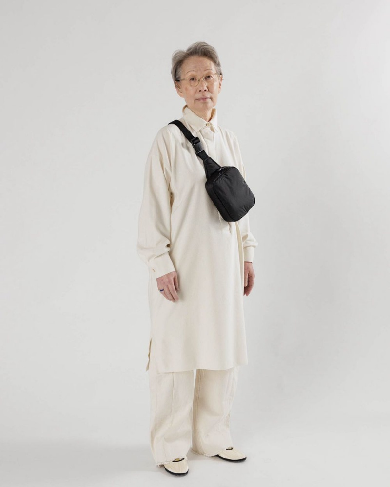 Bolsos Cruzados Baggu Puffy Fanny Pack Negras | 824653-YBA