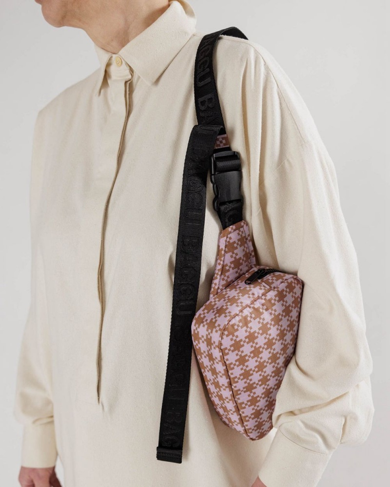 Bolsos Cruzados Baggu Puffy Fanny Pack Rosas | 473952-BSK