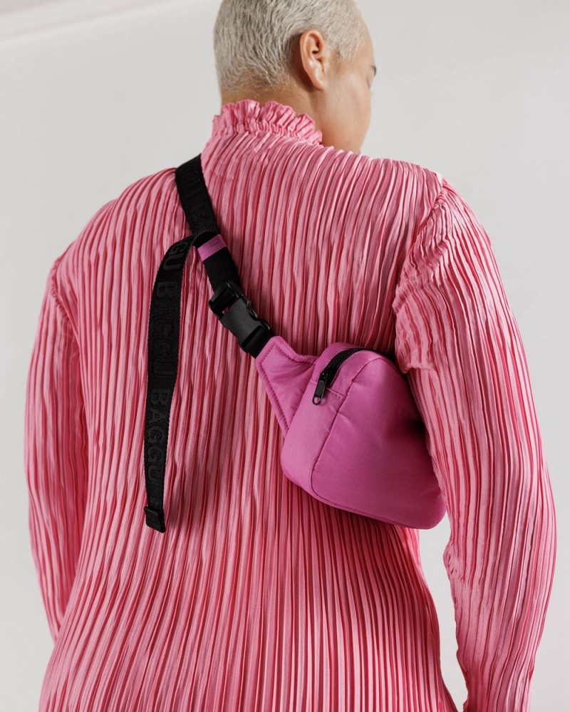 Bolsos Cruzados Baggu Puffy Fanny Pack Rosas | 416278-QZB