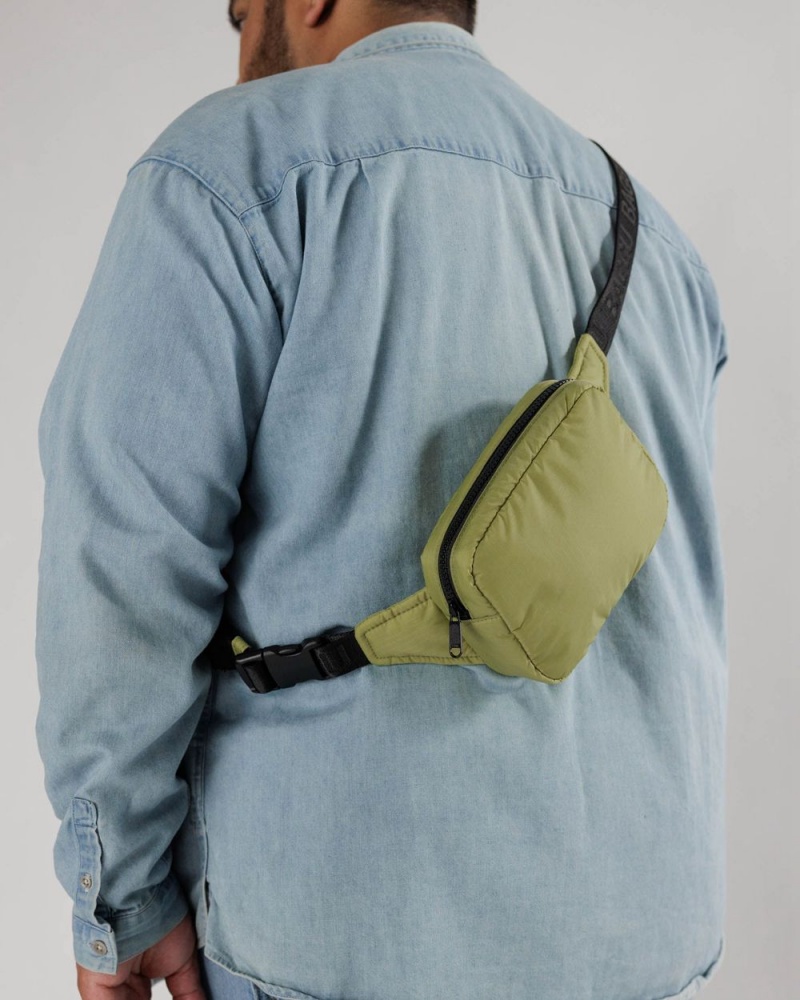 Bolsos Cruzados Baggu Puffy Fanny Pack Verde Oliva | 429831-MFZ