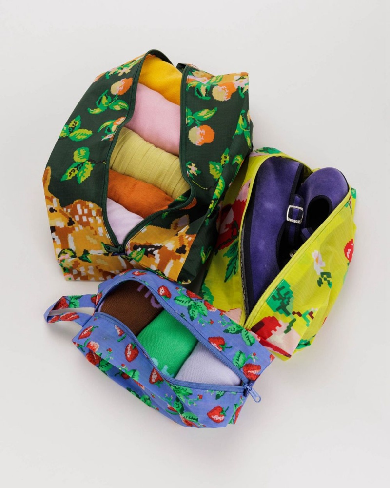 Bolsos De Viaje Baggu 3D Zip Set Multicolor | 198563-XNB