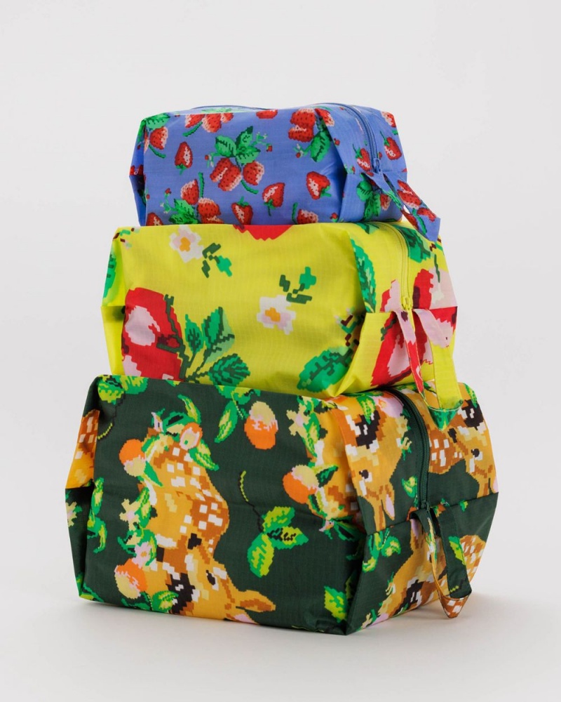 Bolsos De Viaje Baggu 3D Zip Set Multicolor | 198563-XNB