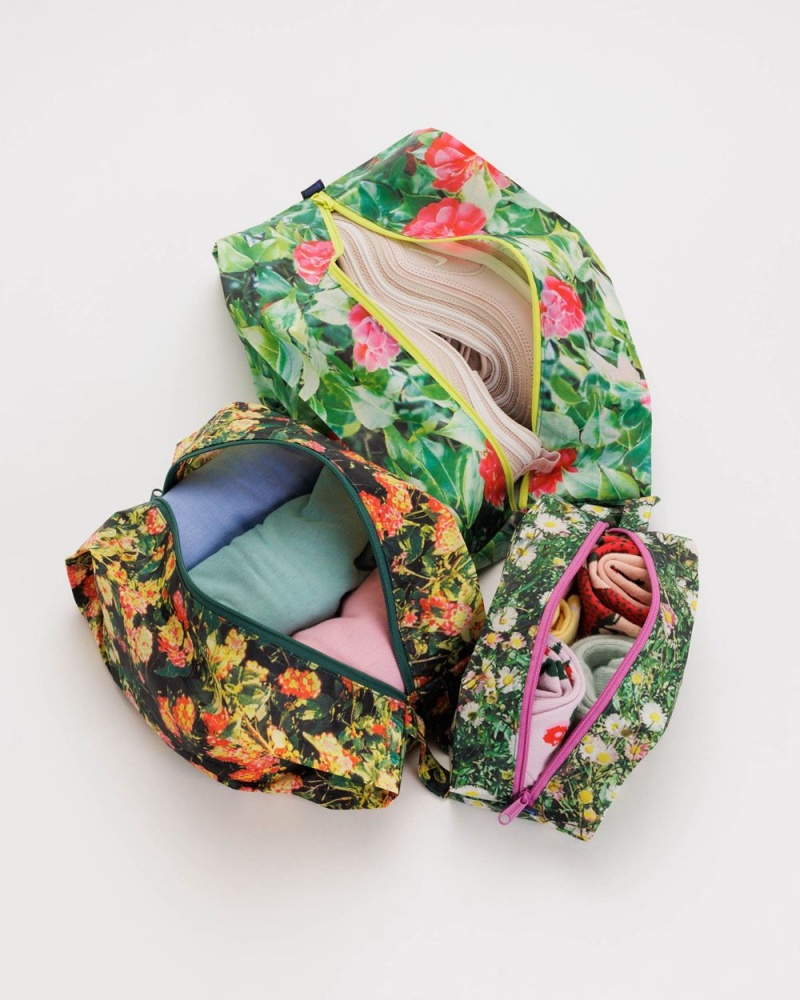 Bolsos De Viaje Baggu 3D Zip Set Verde | 083791-ZMI