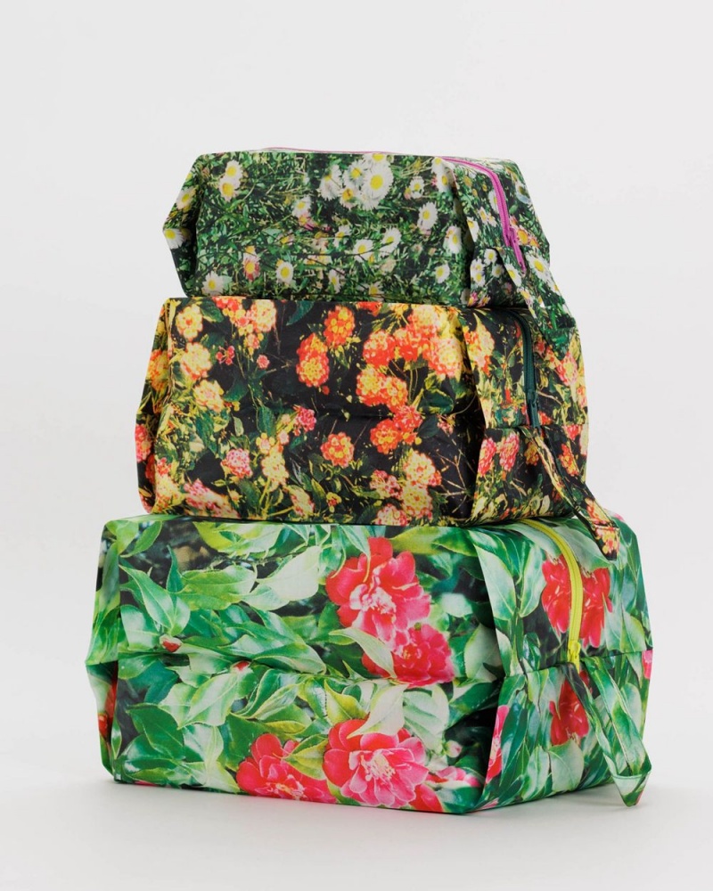 Bolsos De Viaje Baggu 3D Zip Set Verde | 083791-ZMI