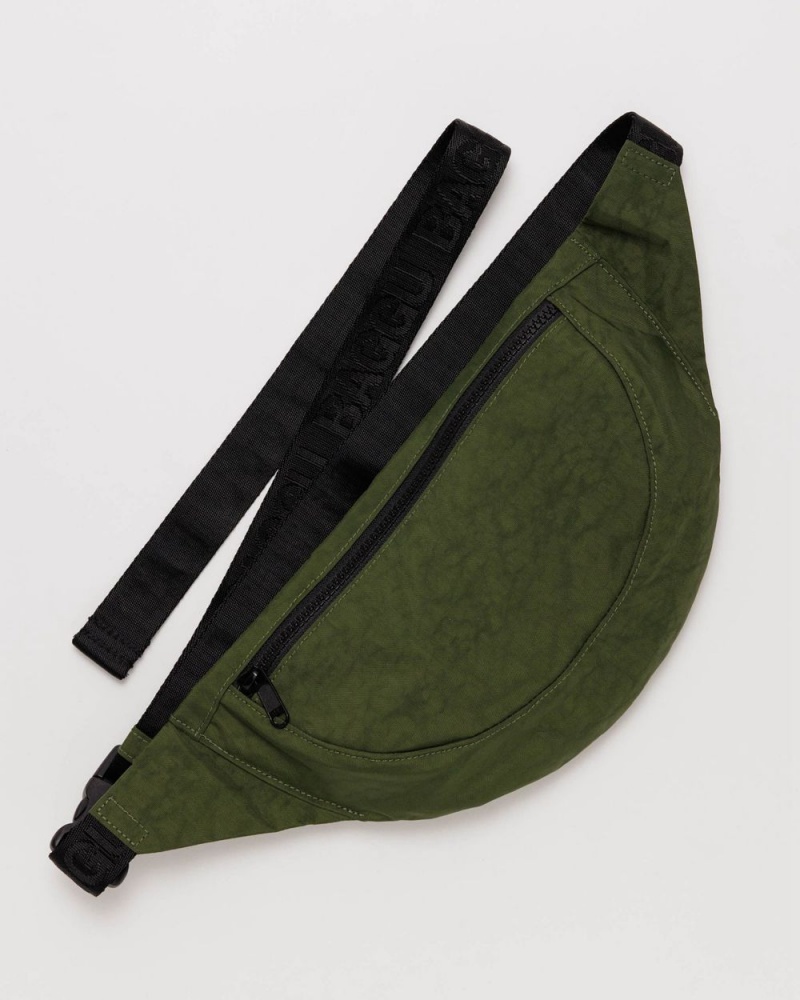 Bolsos De Viaje Baggu Crescent Fanny Pack Verde Oliva | 406579-EPS