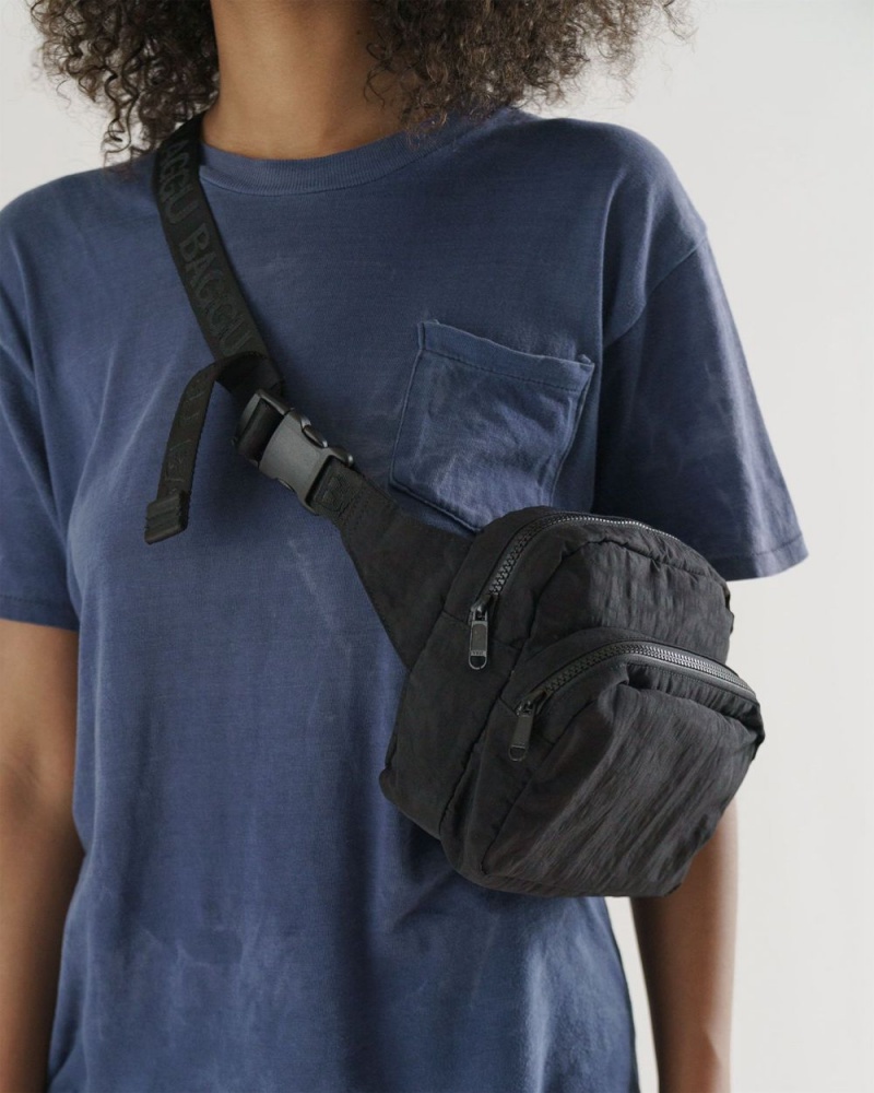 Bolsos De Viaje Baggu Fanny Pack Negras | 253467-PDJ