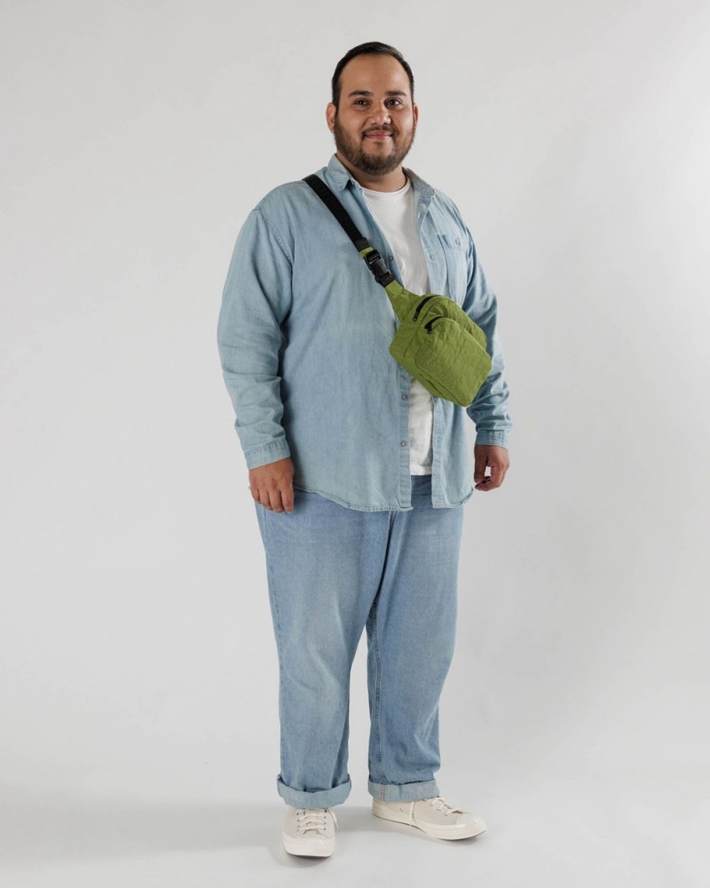 Bolsos De Viaje Baggu Fanny Pack Verde Oliva | 203746-FLI