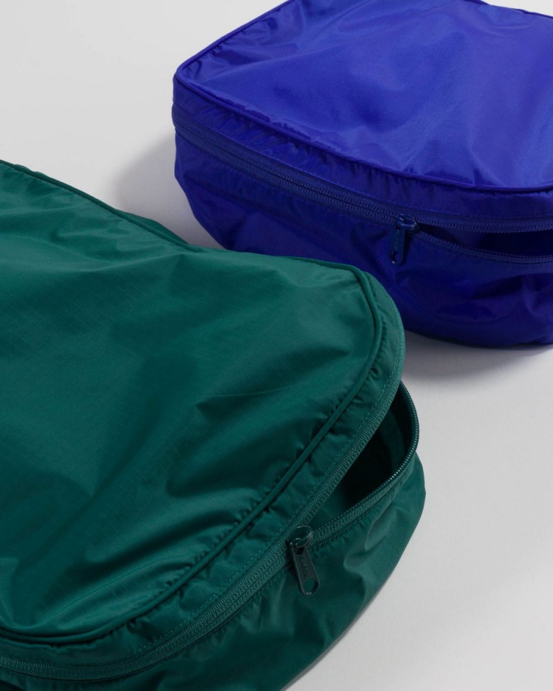 Bolsos De Viaje Baggu Packing Cube Set Azules Verde | 165470-LFM